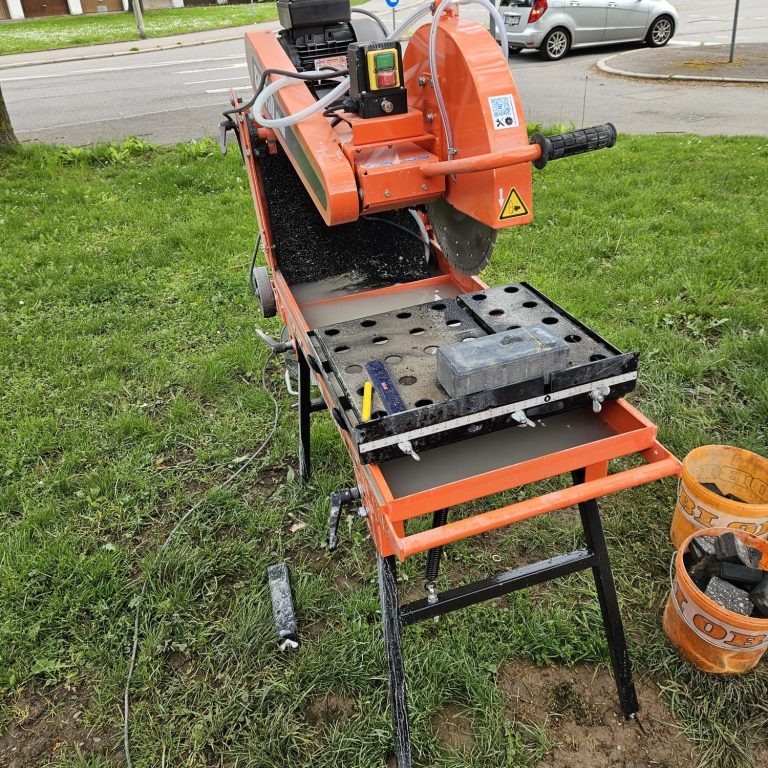 Norton CM 400 Nassschneidetisch zur Miete für Pflasterarbeiten